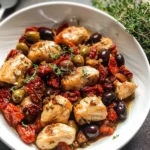 Pollo con olive e pomodorini